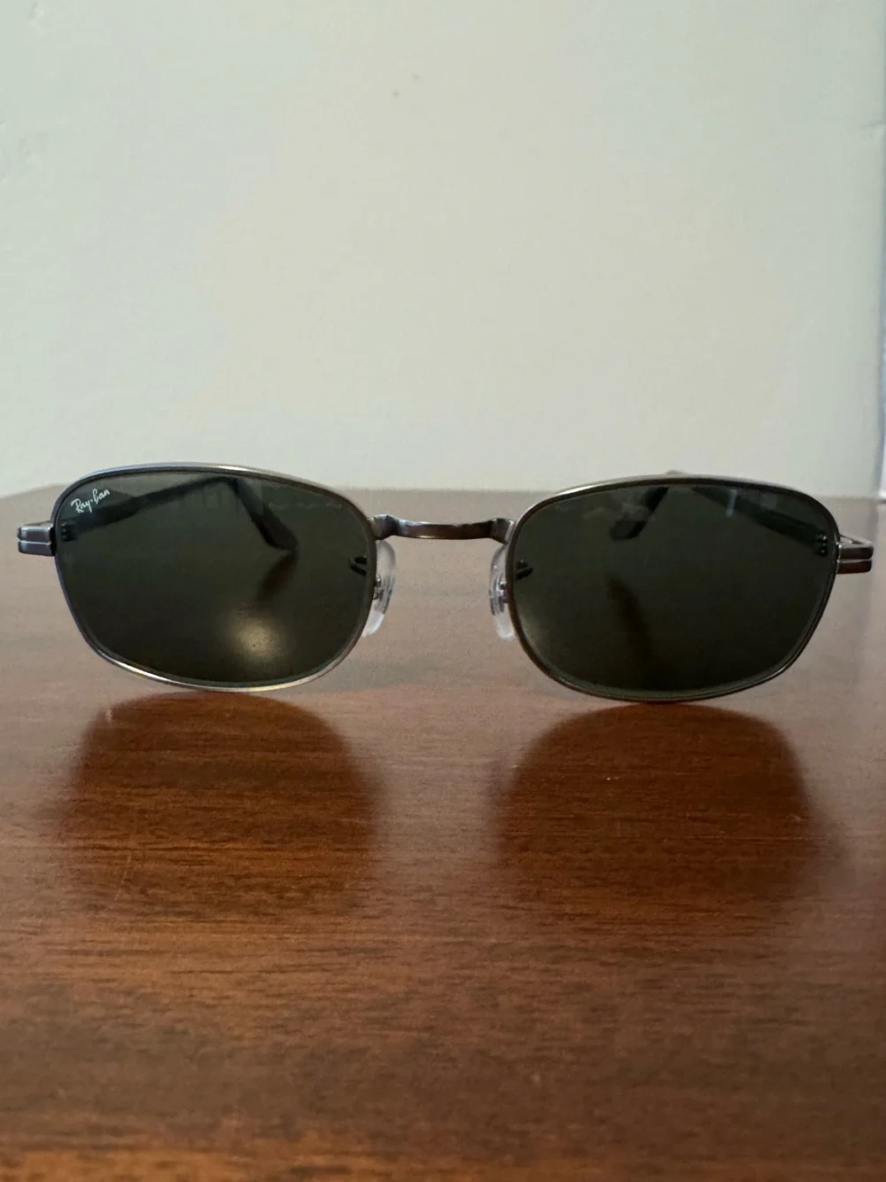 Vintage Ray-Ban by Bausch & Lomb W2189 Gunmetal Gray Sunglasses Dark Green Lens
